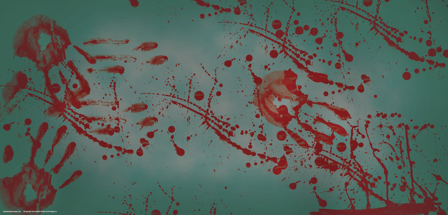 DesignScape - 2'x4' Bloody Handprints - Apollo Design Made