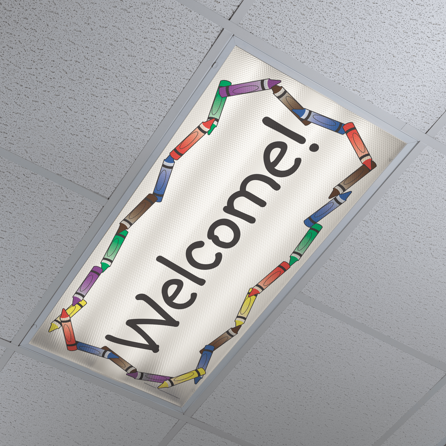 DesignScape - 2'x4' Crayon Welcome - Apollo Design Made