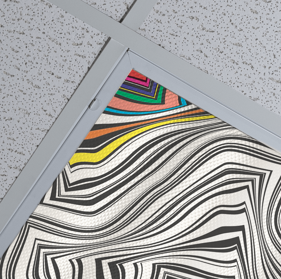 DesignScape - 2'x4' Crazy Lines - Apollo Design Made