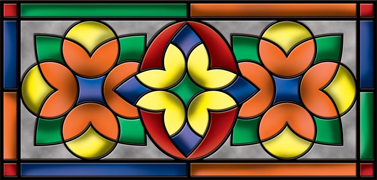 DesignScape - 2'x4' Flower Shapes Primaries - Apollo Design Made