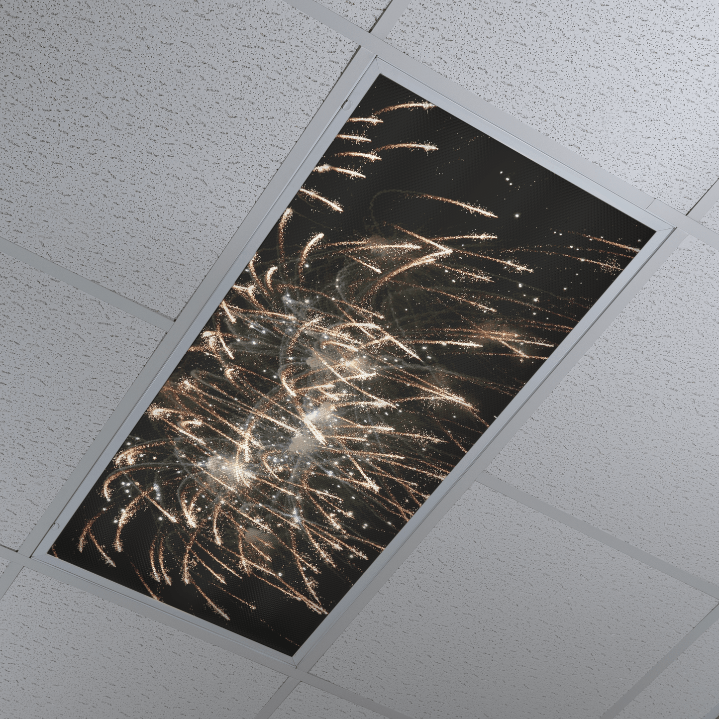 DesignScape - 2'x4' Golden Burst Firework - Apollo Design Made