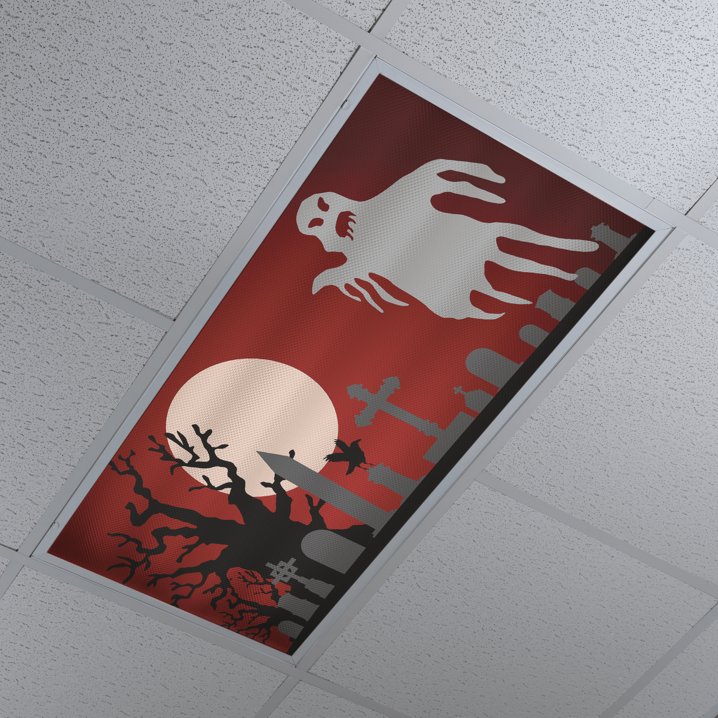 DesignScape - 2'x4' Graveyard with Ghost - Apollo Design Made