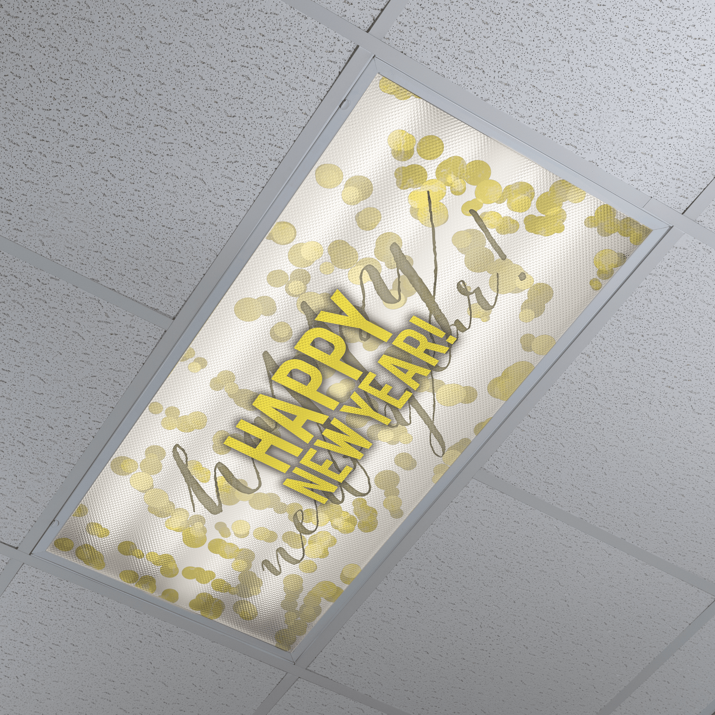 DesignScape - 2'x4' Happy New Year Bubbles - Apollo Design Made