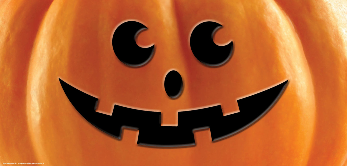 DesignScape - 2'x4' Happy Pumpkin - Apollo Design Made