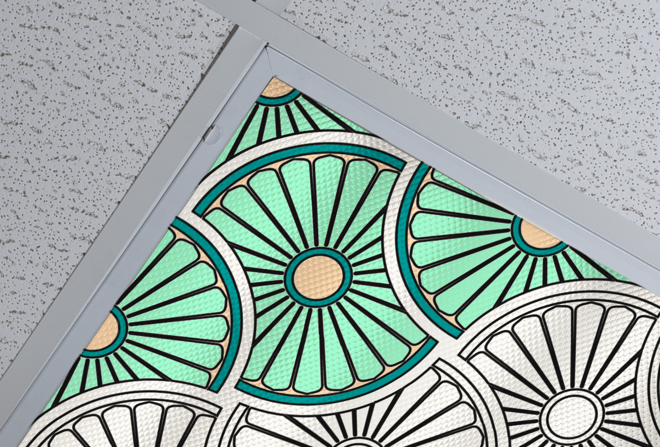 DesignScape - 2'x4' Interlocking Flowers - Apollo Design Made