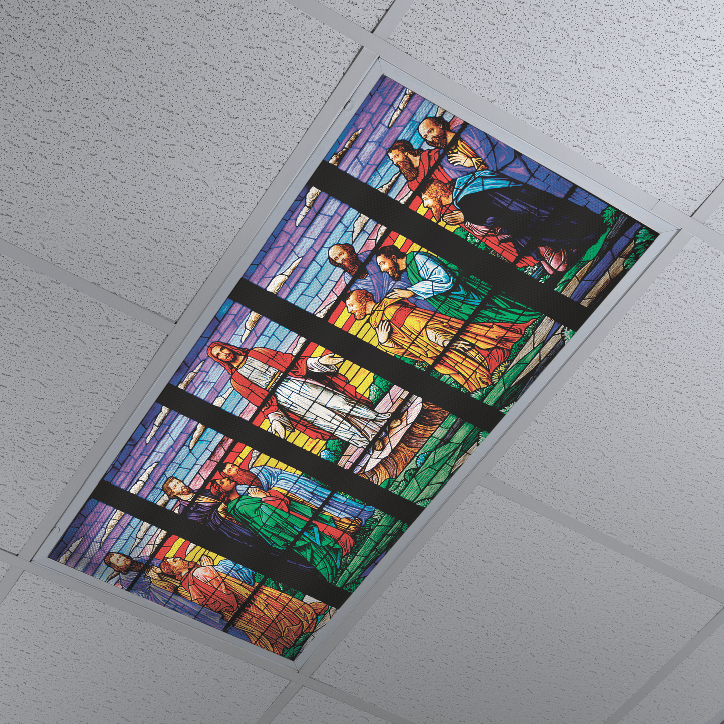 DesignScape - 2'x4' Jesus Stained Glass - Apollo Design Made