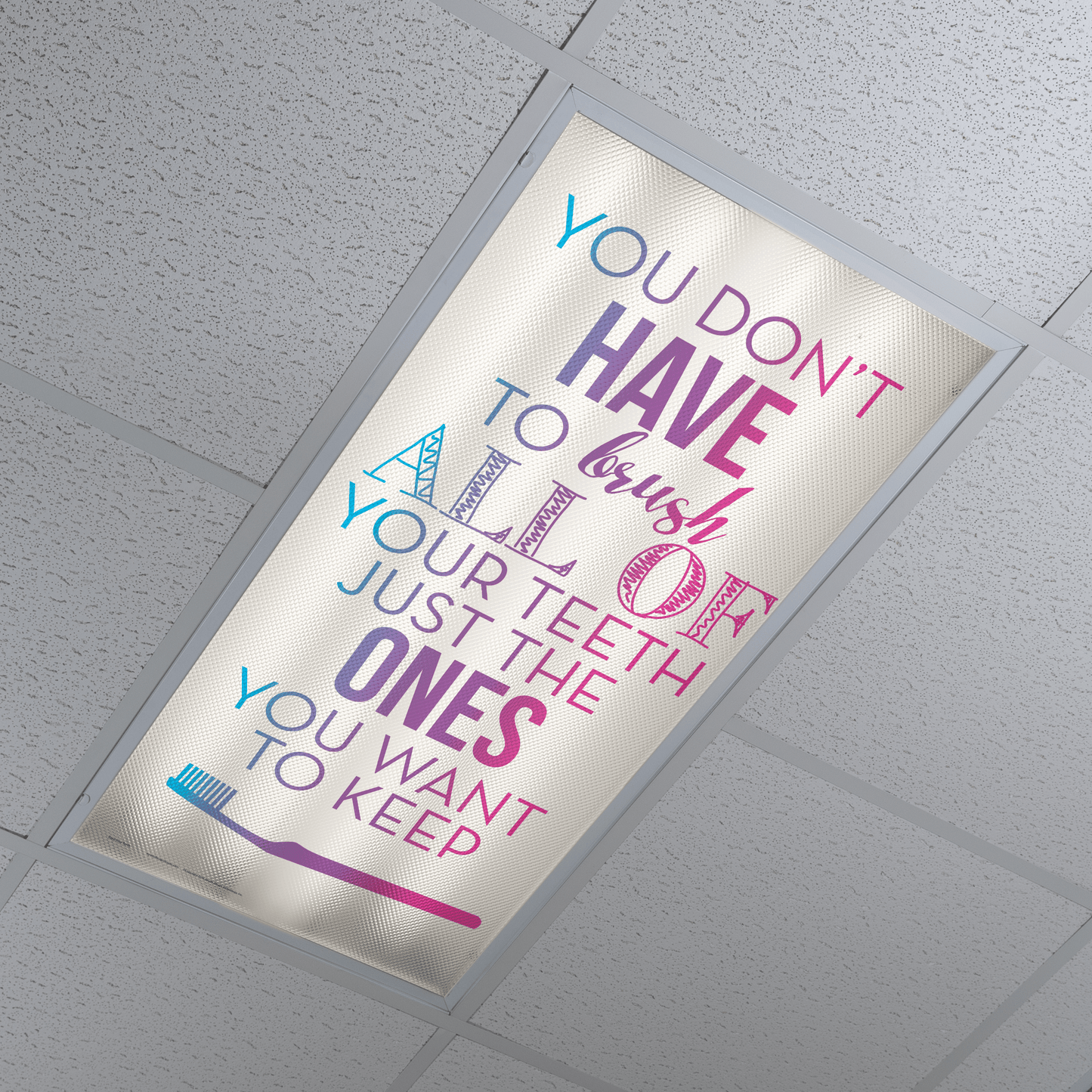 DesignScape - 2'x4' Keep Your Teeth - Apollo Design Made