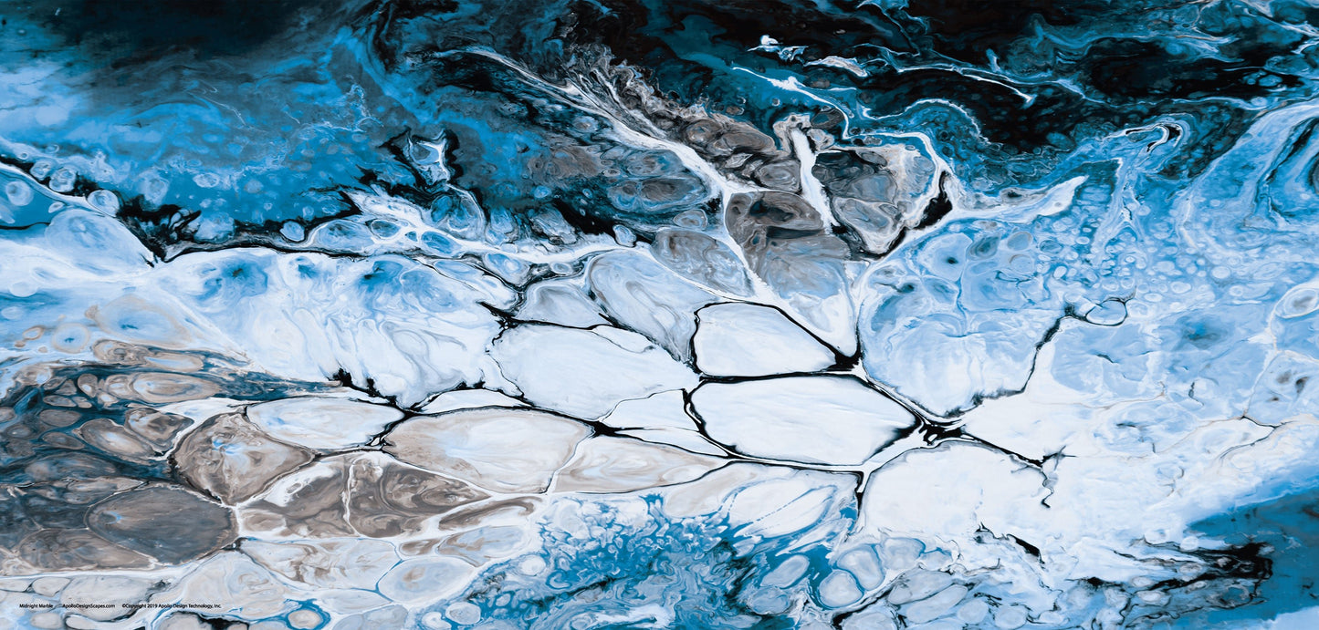 DesignScape - 2'x4' Midnight Marble - Apollo Design Made