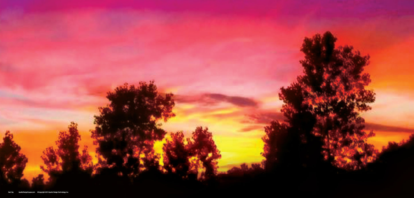 DesignScape - 2'x4' Red Sky - Apollo Design Made