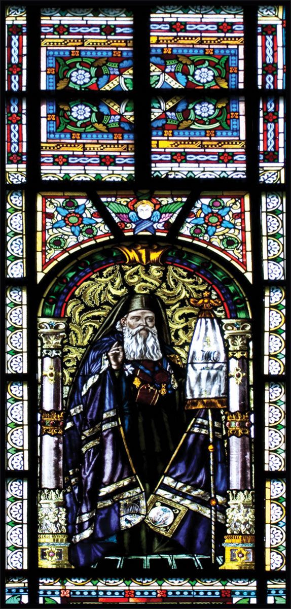 DesignScape - 2'x4' Saint Patrick Stained Glass I - Apollo Design Made