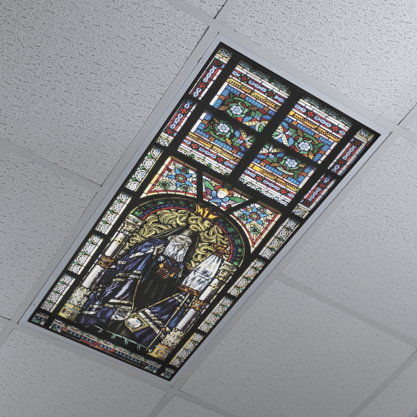 DesignScape - 2'x4' Saint Patrick Stained Glass I - Apollo Design Made