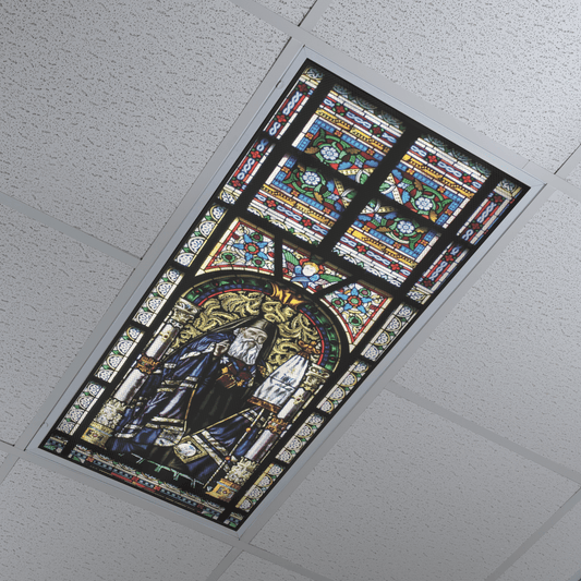 DesignScape - 2'x4' Saint Patrick Stained Glass I - Apollo Design Made