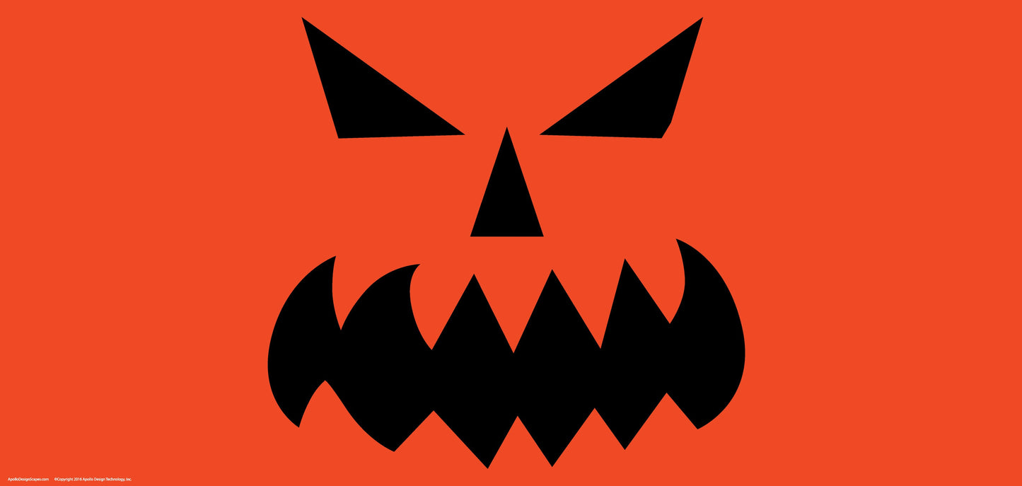 DesignScape - 2'x4' Scary Pumpkin - Apollo Design Made