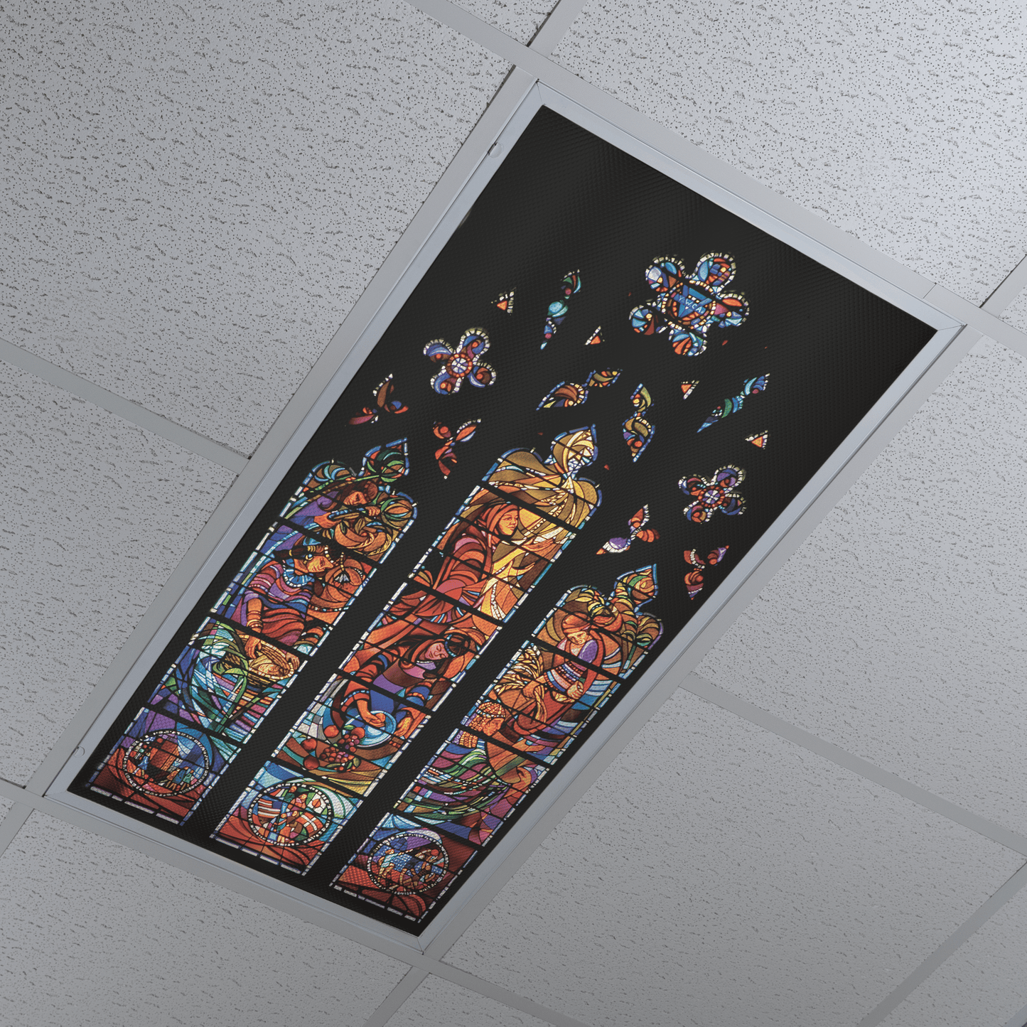 DesignScape - 2'x4' Stained Glass Window - Apollo Design Made