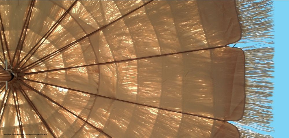 DesignScape - 2'x4' Straw Umbrella - Apollo Design Made