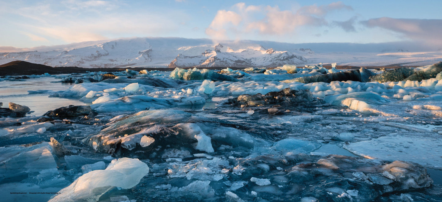 DesignScape - 2'x4' T. Park Glacier Lagoon 1 - Apollo Design Made