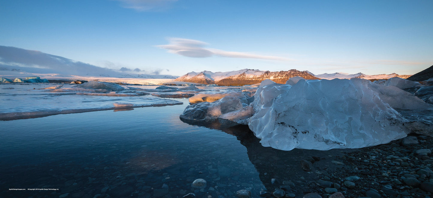 DesignScape - 2'x4' T. Park Glacier Lagoon 2 - Apollo Design Made