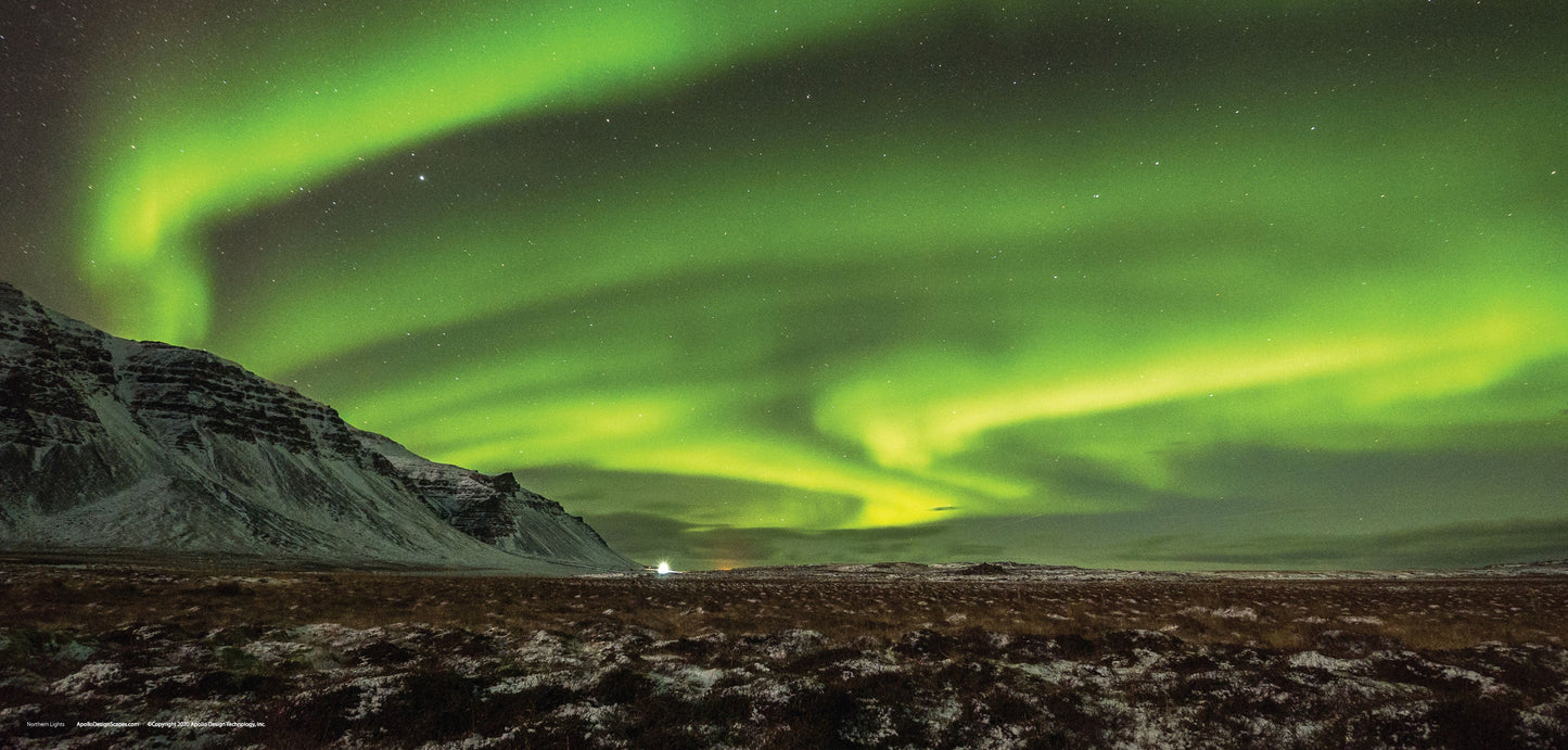 DesignScape - 2'x4' T. Park Northern Lights Mountain - Apollo Design Made