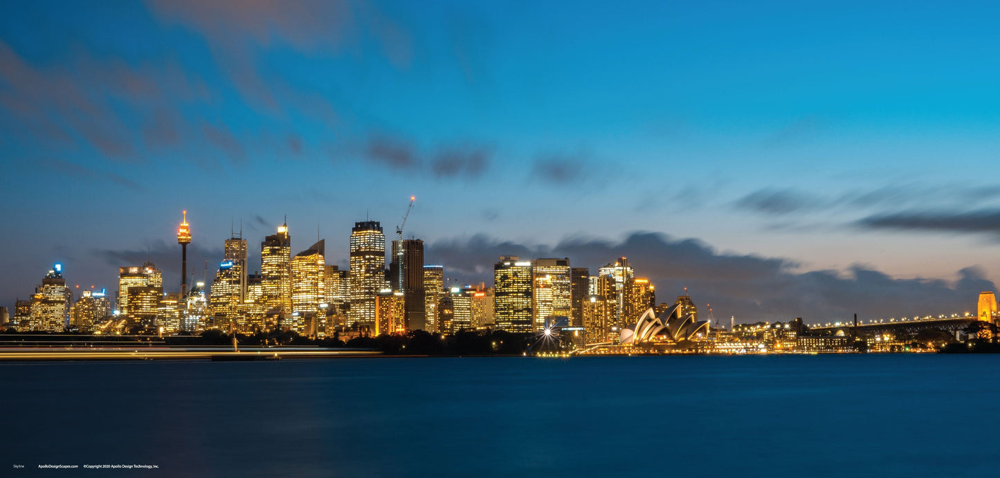 DesignScape - 2'x4' T. Park Sydney Skyline - Apollo Design Made