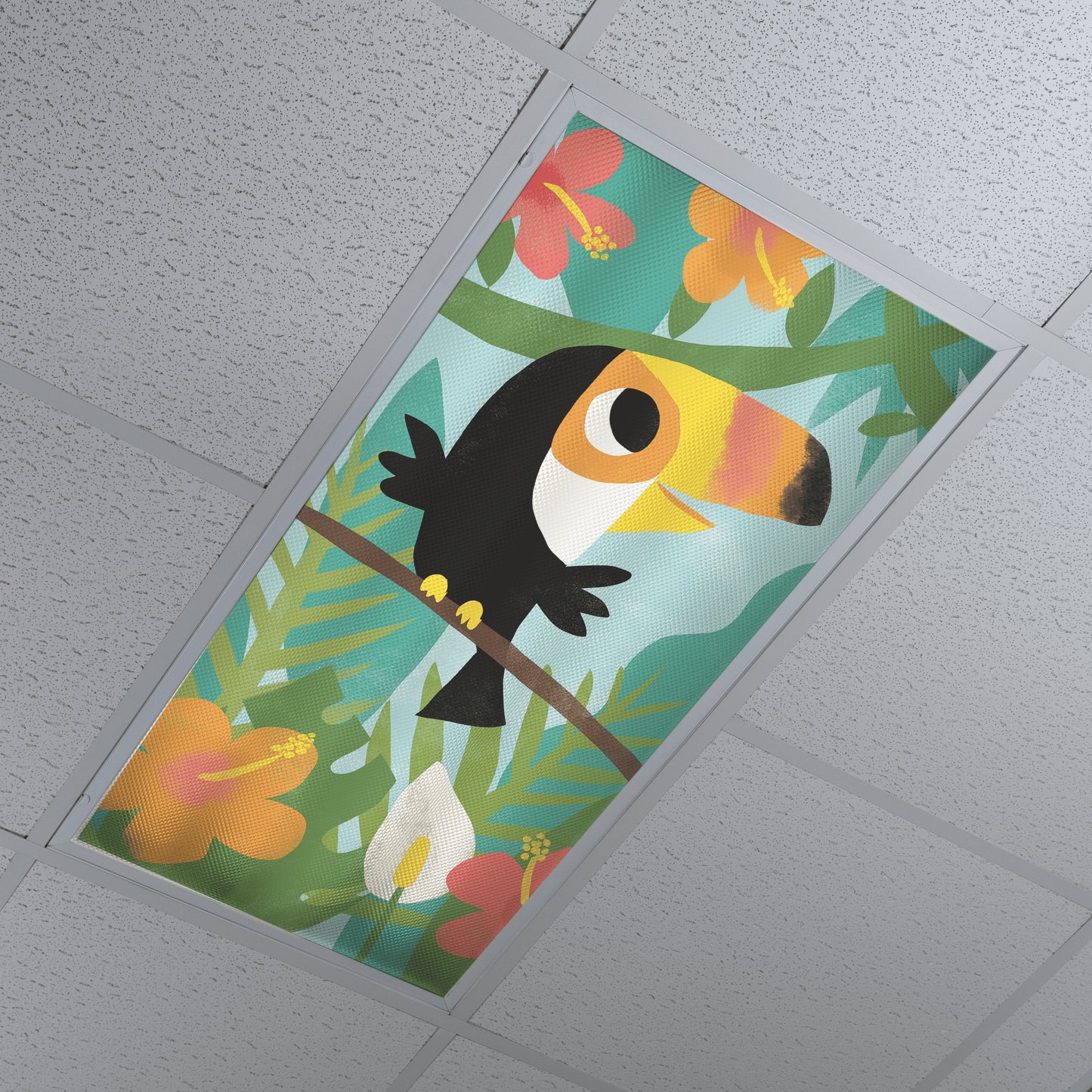 DesignScape - 2'x4' T. Shipman Toucan in Jungle - Apollo Design Made