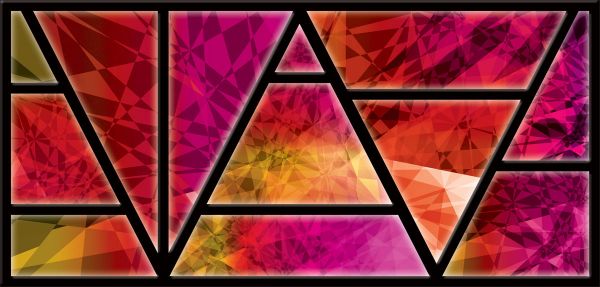 DesignScape - 2'x4' Triangles Bright - Apollo Design Made