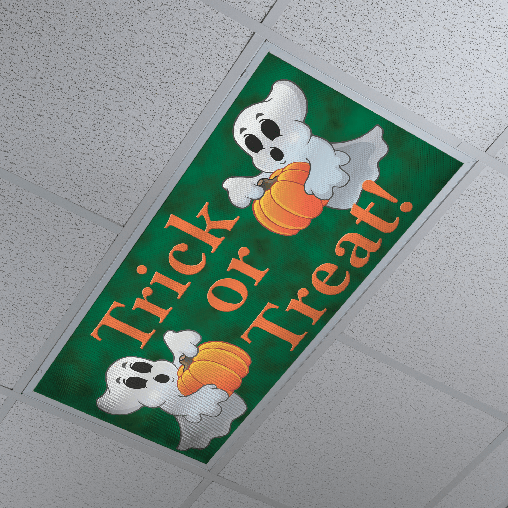 DesignScape - 2'x4' Trick or Treat with Ghost - Apollo Design Made