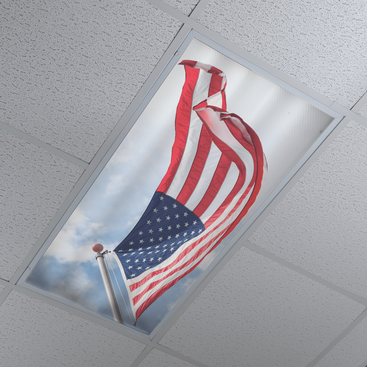 DesignScape - 2'x4' USA Flag Looking Up - Apollo Design Made