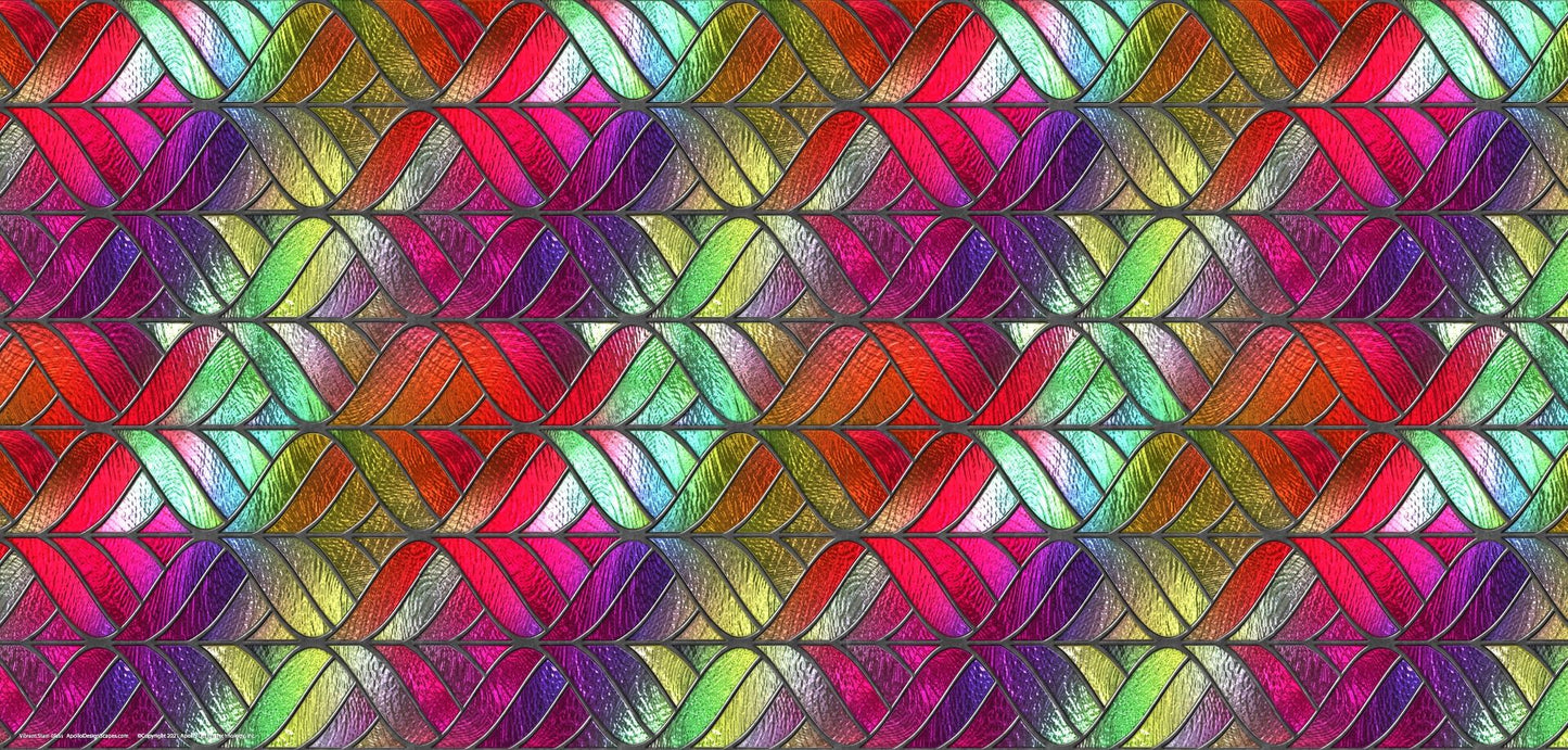 DesignScape - 2'x4' Vibrant Stain Glass - Apollo Design Made