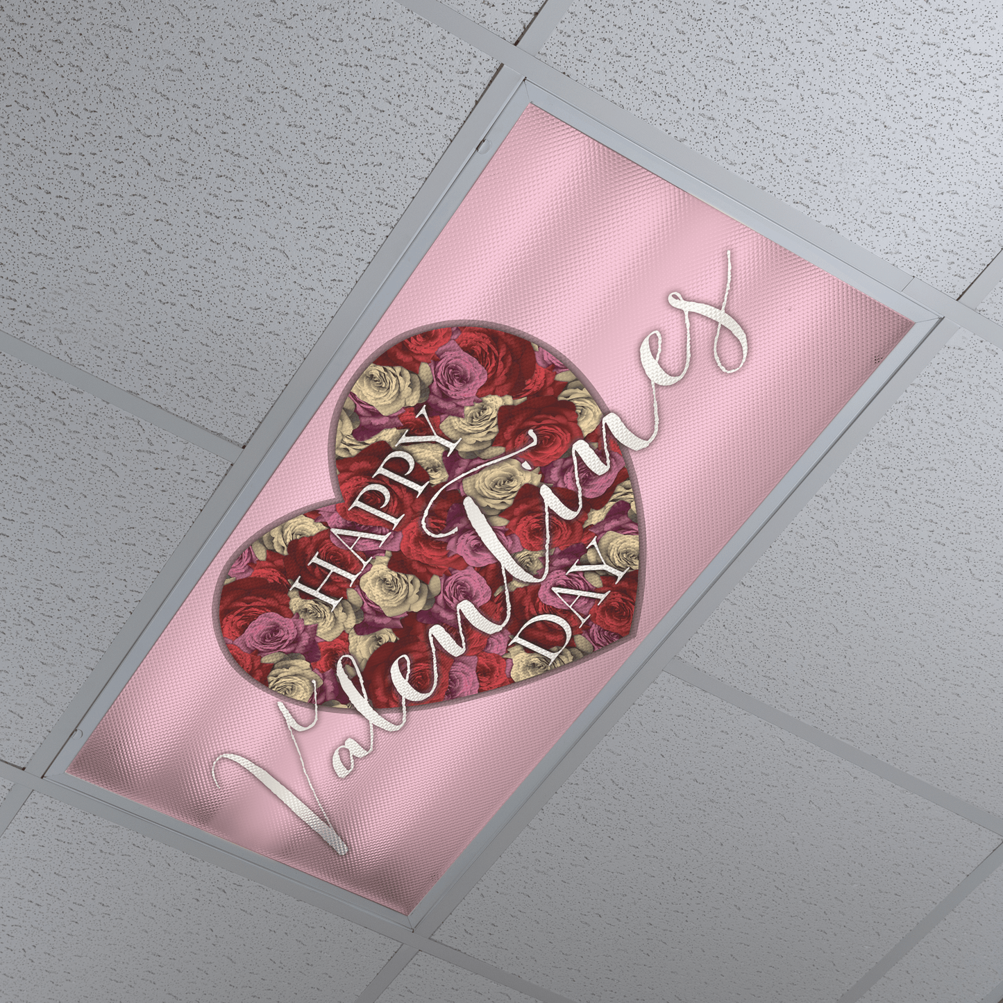 DesignScape - 2'x4' Vintage Happy Valentines Day - Apollo Design Made
