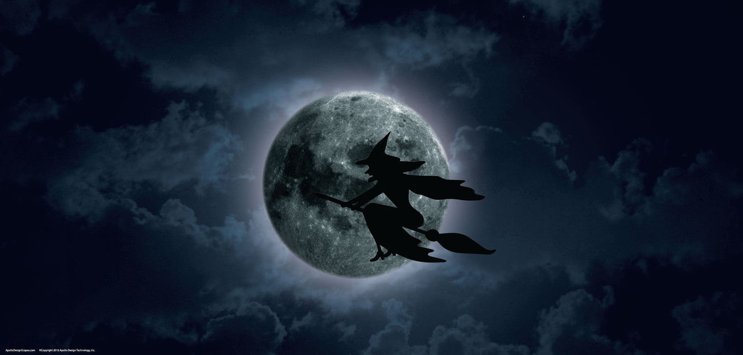 DesignScape - 2'x4' Witch in the Moon - Apollo Design Made