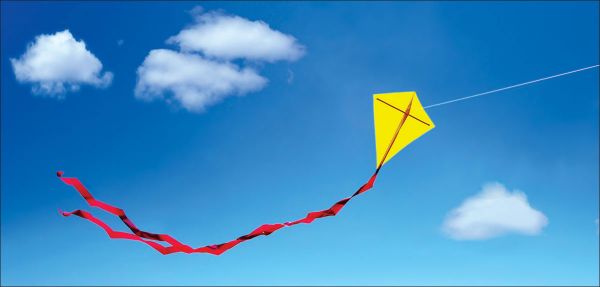 DesignScape - 2'x4' Yellow Kite - Apollo Design Made