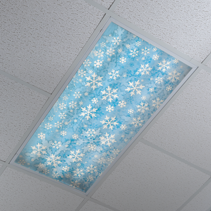DesignScape - 2'x4' Icy Blue Snowflakes