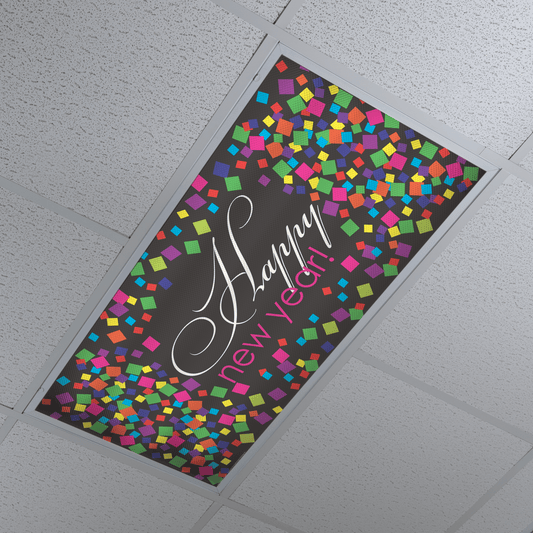 DesignScape - 2'x4' Happy New Year Confetti - Apollo Design Made