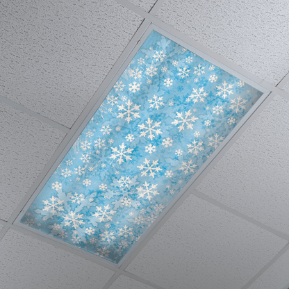 DesignScape - 2'x4' Icy Blue Snowflakes - Apollo Design Made
