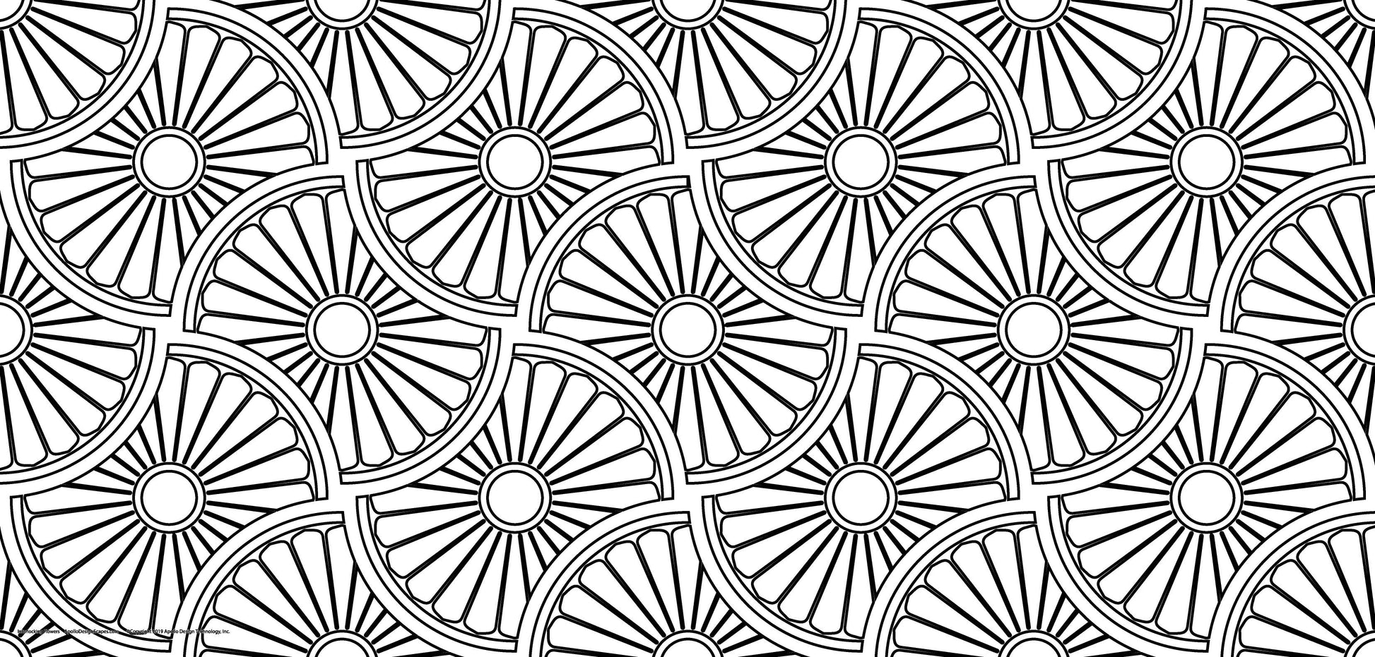 DesignScape - 2'x4' Interlocking Flowers - Apollo Design Made