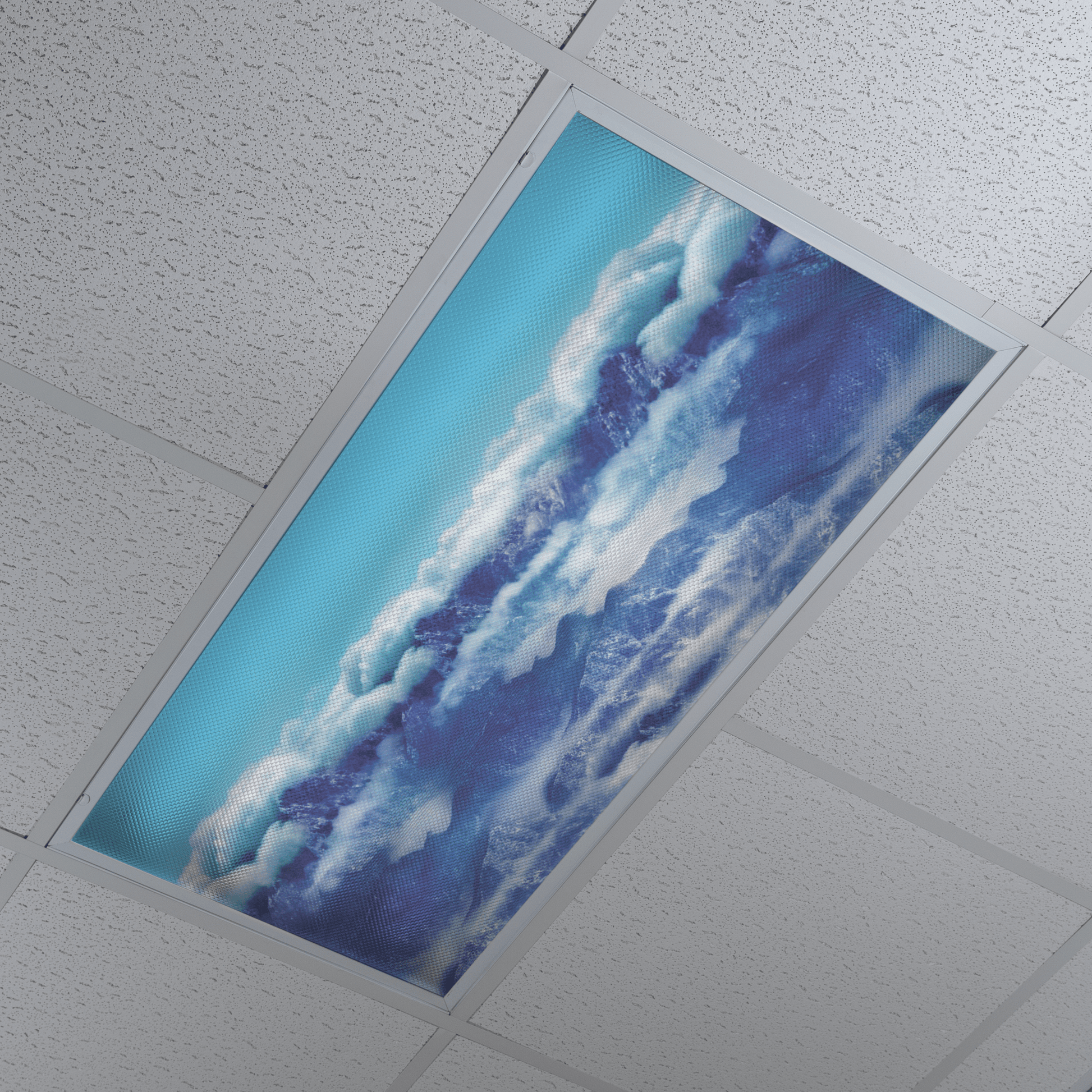 DesignScape - 2'x4' Mountain In Clouds - Apollo Design Made