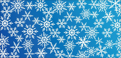 DesignScape - 2'x4' Simple Snowflakes - Apollo Design Made