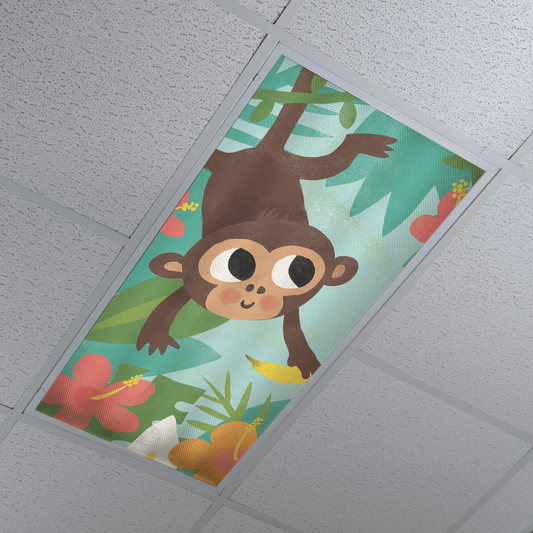 DesignScape - 2'x4' T. Shipman Monkey in Jungle - Apollo Design Made